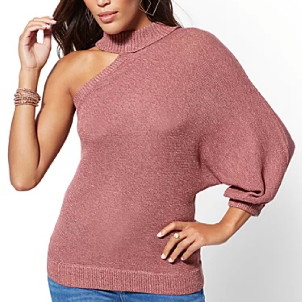 NY & Co Single Cold Shoulder Sweater